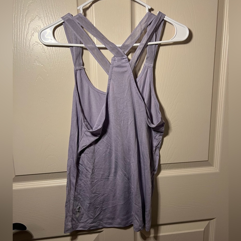 Purple workout tank top